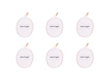 6 pcs Clevinger Eco Oval Facial Exfoliating Loofah Biodegradable Skin Exfoliation Pads V915-CV0269X6