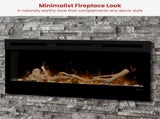 Dimplex 34-inch Linear Fireplace Driftwood and River Rock Accessory Package LF34DWS-KIT