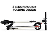 ALPHA Peak Electric Scooter 300W Power Up to 25km/h Adult Teens E-Scooter Easy Fold, White V219-TRNESCALA3WA