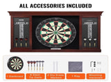 Dartboard and Cabinet Set, Ready-to-Play Bundle Official Size Dartboard Cabinet Set, Steel Tip Dart V952-MJTZZXBFHJK0P1LMJV0