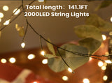 900 LED Warm White USB Fairy String Lights with Remote, 30m Green Wire, IP44 Waterproof 8-Mode Timer V1107-WARM WHITE USB FAIRY STRING LIGHTS3