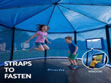 Everfit 12FT Kids Trampoline with Blue Tent Cover Ladder Rebounder Outdoor Toys TRAMPO-TD-C12-T-BL-ABC