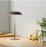 White Minimalist Rechargeable LED Touch Table Lamp - 3-Color Stepless Dimming Metal Desk Light V888-ELOSUNG27036