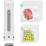 Portable Handheld Compact Vacuum Sealer Machine with 30 Reusable Bags V1263-JX-7236