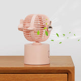 Innovative Airplane Shaped Desktop Mini Portable Fan USB Charging for Home Office UsePink V1294-YM0901-3113200062012