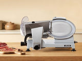 Commercial Meat Slicer, 240W Electric Deli Food Slicer with 250mm Carbon Steel Blade, Built-In V952-SYDRQPJ240WBNE2JB001V3
