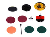 11PCS Drill Brush Attachment Power Scrubber Polishing Pad for Wall Cleaning Ground Dust Removal V1294-YM0901-3114210067011