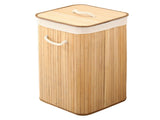 Foldable Laundry Basket Grocery Basket Bamboo Large Capacity Dirty Clothes Storage Bucket for Home V1294-YM0703-3117230013013