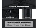 Instahut Outdoor Umbrella 3m Base Beach Pole Garden Tilt Sun Patio UV Black UMB-POLE-3-TIL-BASE-BK