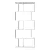 Artiss Bookshelf 5 Tiers - RITA White FURNI-L-SHELF01-WH-AB