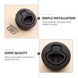 4Pcs Durable Flush Latches Black Keyed Locks for Motorhome and Household V1366-AZ2-W-21065