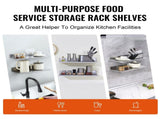 8.6" x 24" Stainless Steel Shelf, Wall Mounted Floating Shelving with Backsplash, 44 lbs Load V952-BGSCTTLL86242HBE0V0