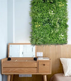 YES4HOMES 1 SQM Artificial Plant Wall Grass Panels Vertical Garden Foliage Tile Fence 1X1M Green V278-1-X-CCGA100-GREENPLANT