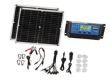 Solar Panel Kit 50W Solar Panel 60A Solar Charge Controller Set with 2 USB Output for RV Camping V1294-YM0703-3114230036511