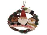 Christmas Wreath Fadeless Durable Joyful Vibes Rich Bright Colors Grapevine Wreath for Door Window V1294-YM0512-3115220135112