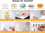 CARLA HOME Pegboard Wall Organizer Kit with 3 Modular Panels & 17 Accessories for Office, Gaming & V178-36273