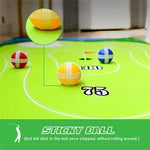 The Indoor Casual Golf Mat Game Set Stick Chipping Cage Games With 16 Grip Balls V201-W12810908