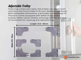 Tooleroo Washing Machine Stand - 300Kg Adjustable Wheeled Fridge Appliance Base V238-SUPDZ-40813536247888