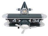 Airplane Flip Clock 12 Hours Retro Battery Powered Auto Flip Desk Clock for Living Room Bedroom V1294-YM0901-3115240119811