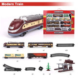 Electric Modern Toy Train Set Vehicle Rail Track Carriages With sound and lighting Kids V891-ZY-TRAINTONAM-X1