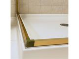 Adjustable 1200x1000mm Double Sliding Door Glass Shower Screen in Gold V63-845071