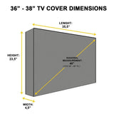 Universal Outdoor Tv Cover - 46-48 Inch Waterproof And Dustproof PRL-5040187230DBT