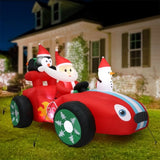 Santaco Christmas Inflatable 2.4M Santa Racing Sleigh INFL1052