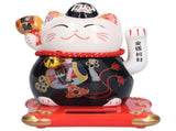 6in Fortune Cat Ceramic Waving Lucky Cat Ornament Home Decoration for Bedroom Car OfficeType 3 V1294-YM0523-3115210229413