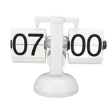 Flip Clock Large Number Battery Powered 304 Stainless Steel Tabletop Retro Flip Clock for Home V1294-YM0710-3115230112011