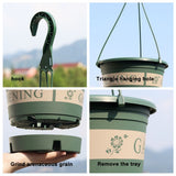 Garden Hanging Pot Plastic Hanging Flower Pot Plant Hanger with Hook V1294-YM0718-10171289