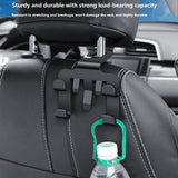 4pcs Multifunctional Car Seat Back Hook and Phone Holder - ABS Material, 4-Hook Design, Space Saving V888-ELOSUNG56060-3
