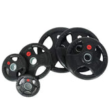 Tri-Grip Olympic Bumper Plates - 105kg kit V1012-CFTG105