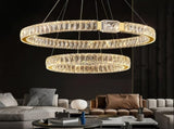 BAMDECOR C3319 Modern Crystal Chandeliers Lighting Contemporary Round Chandelier Lighting V255-C3319-2-0806