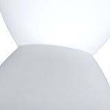 Modern Hourglass Shaped Stool Round End Table Stool for Shoe Changing Home Use 43x30cm White V1294-YM0901-3116240003611