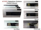 Ramesses 475TC Egyptian Cotton Fitted Sheet Queen Silver V442-KIT-SHEETS-FITTEDEC475TC-SILVER-QS
