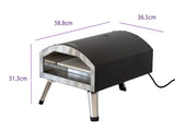 Compact and Portable 12" Outdoor Electric Pizza Oven V196-POE120
