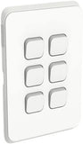 by Schneider Electric 250Volt Vertical Mount Iconic Flush Switch, 6G 1_2Way, 10AX V1202-V1-CLI3046VAVW