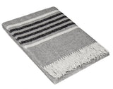 Richmond Throw - Reclaimed Wool Blend - Grey V164-RI7