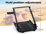 Artiss Racing Simulator Stand Foldable Racing Wheel Stand for Logitech G29 RSC-STAND-BK