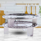 SOGA 21L Stainless Steel Stock Pot with Two Steamer Rack Insert Stockpot Tray STOCKPOT30CM-2XRACK28CM