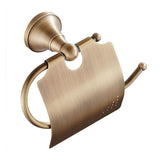 Toilet Paper Holder Retro Toilet Paper Holder with Brass Lid Wall Mounted Roll Holder V1237-ZY-528-273