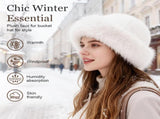 Womens Winter Faux Fur Bucket Hat, Thick Fluffy Fisherman, Winter Warmer Cap for Women V1258-DP02-F-13