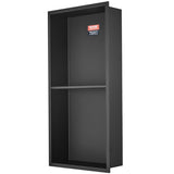 VEVOR 33.02 x 63.5 cm No Tile Shower Niche 304 Stainless Steel, Wall-Inserted Niche Recessed Double V952-BXGLYBK2C13YEJQ0NV0