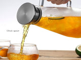 Teapot Glass Tea Maker Large Capacity Heat Resistant Juice Bottles with Removable Stainless Steel V1294-YM0717-10102861