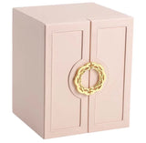 Pink Elegant 5-Layer Large Capacity Jewelry Storage Box with Dual Opening Doors - Perfect for V888-ELOSUNG13848