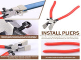 107 Pcs Key Fob Hardware Set Colorful Keychain Tassel and Key Fob Pliers for Keychain Making V1192-AZ-W-21720
