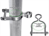 New 2-Pack Wall Mount Gate Hinge 1-3/8Inch Farm Hinge, 304 Stainless Steel Tube Fence V1369-AZ3-W-09256