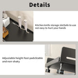 3-Tier Large Kitchen Spice Rack Anti-Rust Organizer Shelf, Height Adjustable Storage Rack AU V767-JJ-ZZ1631