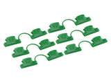 50Pcs Greenhouse Clamp PE Plastic 2 Head Plant Film Clamp Soil Sheet Clip for Horticulture 8mm / V1294-YM0706-3111230226811