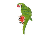 Parrot Sculpture Resin Bird Figurine Half Face Hanging Sculpture for Wall Tree Living Room Balcony V1294-YM0901-3111250017112